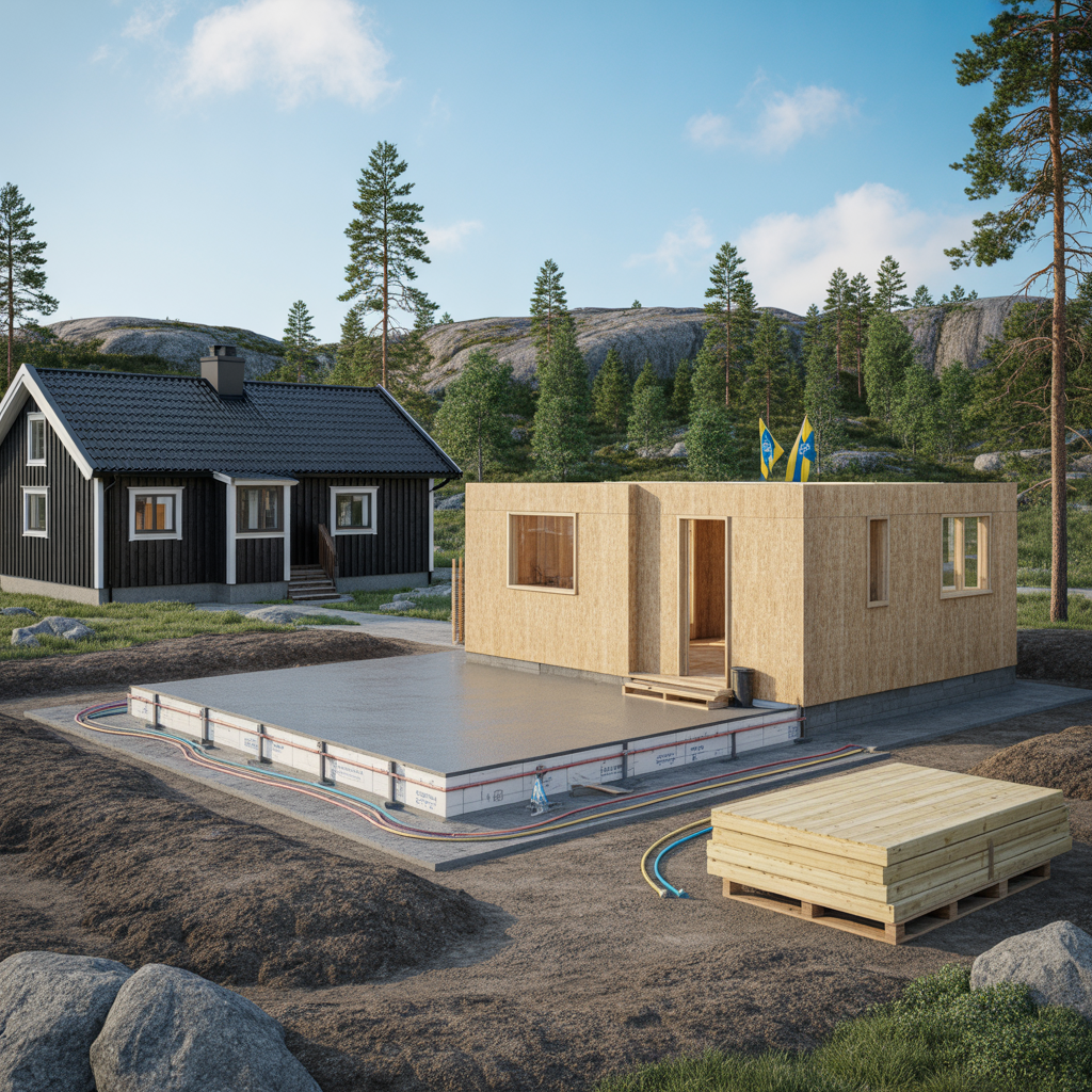 attefallshus pris 2026 byggsats grund anslutningar