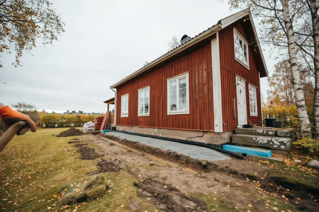 dr nera huset i tid tecken kostnader och smart planering f r en torr och trygg grund